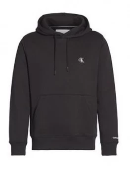 Image of Calvin Klein Jeans Ck Essential Regular Overhead Hoodie - Black