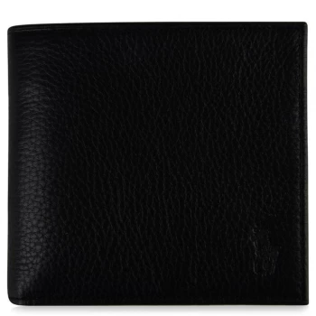 Image of POLO RALPH LAUREN Leather Billfold Wallet - Black