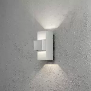 Image of Imola Outdoor Modern Up Down Wall Light Aluminium High Power LED 3x 3W, IP54