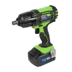 Image of Cordless Impact Wrench 18V 3AH Li-ion 1/2" Sq Drive Hi-vis