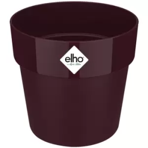 Image of Elho - Plant Pot Flower Pot Recycled Recyclable Plastic Mint Peach Mulberry Round Frost-Resistant Size Choice Colour Choice maulbeere/13,3 Liter (de)