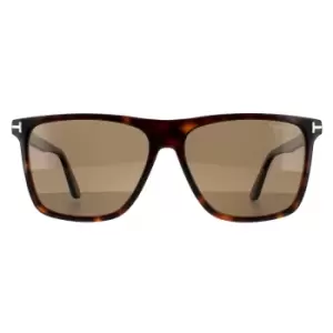 Image of Rectangle Dark Havana Roviex Polarized