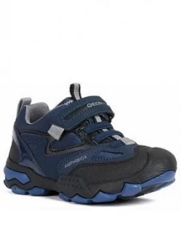 Image of Geox Boys Buller Boot - Navy Grey, Navy/Grey, Size 3 Older