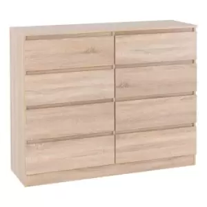 Image of Seconique Malvern 8 Drawer Chest - Sonoma Oak Effect