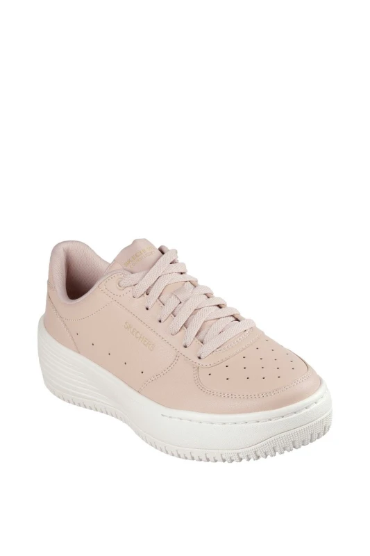 Image of Skechers Womens Grand 92 - Be Lifted Leather Trainers UK Size 7 (EU 40) Nude SKE2345-NUDE-7