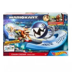 Image of Hot Wheels Mario kart Chain Chomp Track Playset