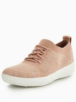 Image of FitFlop F Sporty Uumlberknit Sneaker Blush Blush Size 3 Women