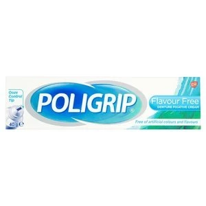 Image of Poligrip Denture Fixative Cream Flavour Free 40g