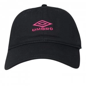 Image of Umbro Classic Cap - Black/BerryPink