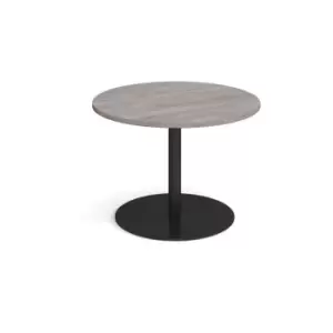 Image of Dams MTO Eternal Circular Boardroom Table 1000mm - Black Base, Beech Top