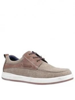 Image of Hush Puppies Aiden Boat Shoes - Khaki