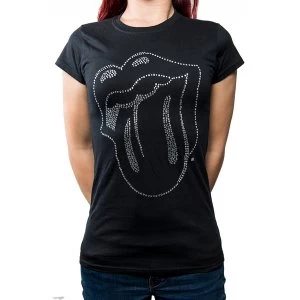 Image of The Rolling Stones - Tongue Womens Small T-Shirt - Black