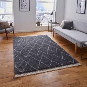 Image of Boho 8280 Rug Grey and White