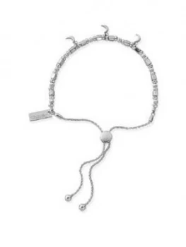 Image of Chlobo Chlobo Sterling Silver Triple Moon Adjuster Bracelet