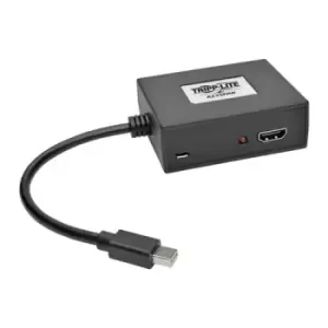 Image of Tripp Lite B155-002-HD-V2 2-Port Mini DisplayPort to HDMI Multi-Monitor Splitter MST Hub 4K Ultra HD DP1.2 TAA