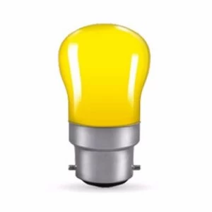 Image of Crompton 15W Bayonet Cap Pygmy Sign Bulb - Yellow