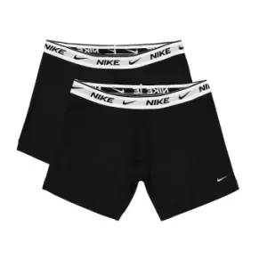 Image of nike EDAY COTTON STRETCH BOXER BRIEFS, Black/White