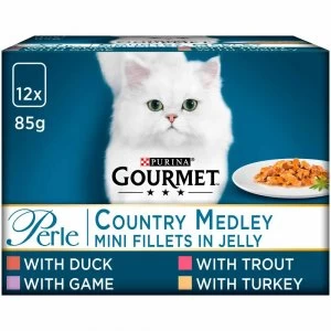 Image of Purina Gourmet Perle Country Medley Cat Food 12 x 85g