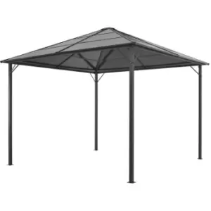 Image of Gazebo with Roof Aluminium 3x3 m Black Vidaxl Black