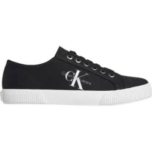 Image of Calvin Klein Jeans Mono Canvas Low Trainers - Black