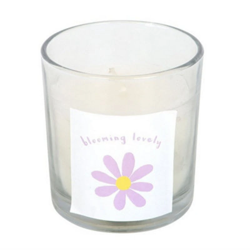 Image of Something Different Something Different Blooming Lovely Wildflower Daisy Scented Candle in White White One Size Unisex 5063703427753