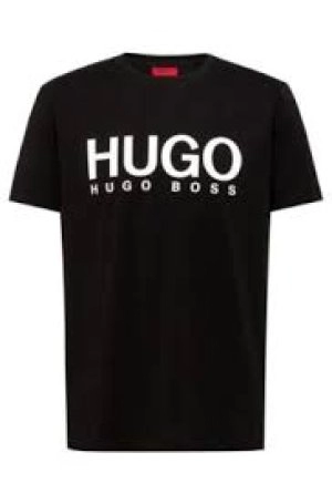 Image of Hugo Boss Dolive Large Logo T-Shirt Black Size S Men