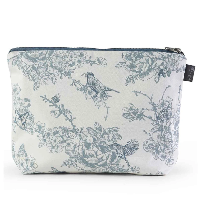 Image of VICTORIA EggS Wildlife in Spring Cotton Wash Bag 31.5cm Multi unisex