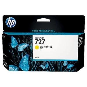 Image of HP Original 727 Yellow Ink Cartridge 130ml