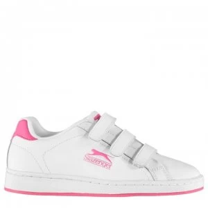 Image of Slazenger Ash Vel Junior Trainers - White/Cerise