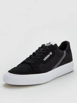 Image of Adidas Originals Continental Vulc Canvas - Black