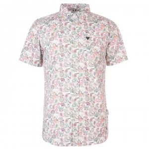 Image of Soviet Short Sleeve Paisley Shirt - White AOP