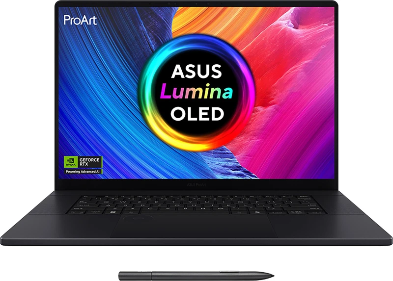 Image of Asus ASUS ProArt P16 H7606WP-RJ087W Copilot+ PC AMD Ryzen AI 9 HX 370 Laptop 40.6cm (16") Touch Screen 3K 64GB LPDDR5x-SDRAM 4TB SSD NVIDIA GeF