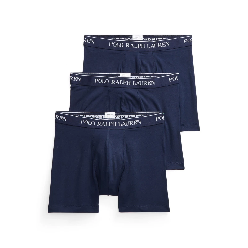 Image of Polo Ralph Lauren Mens 3 Pack Boxer Trunks Cruise Navy male Medium