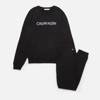 Image of Calvin Klein Jeans Boys' Essential Sweatpants Set - Ck Black - 10 Years