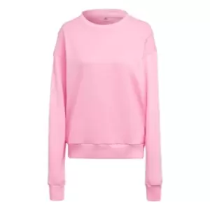 Image of adidas Studio Lounge Loose Sweatshirt Womens - Bliss Pink