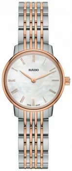 Image of RADO Ladies Coupole Classic Quartz Two-Tone White Dial Watch