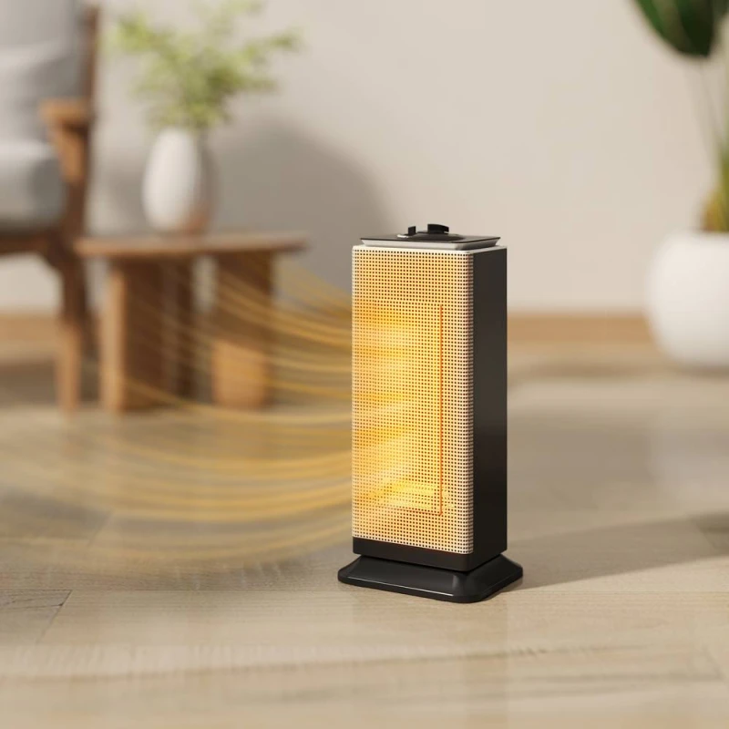 Image of HOMCOM 1500W Electric Heater, Ceramic Space Heater with Fan, Black Unisex