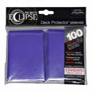 Image of Ultra Pro Eclipse PRO Matte Royal Purple Standard 100 Sleeves case of 6