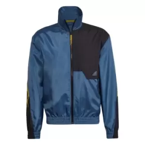 Image of adidas X-City Track Top Mens - Wonder Steel / Black