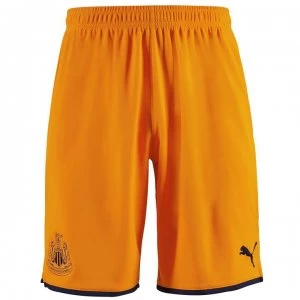 Image of Puma Newcastle United Third Shorts 2019 2020 - Orange/Navy