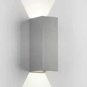 Image of Astro Oslo 255 LED Outdoor Up Down Integrated LED Wall Light Textured Grey