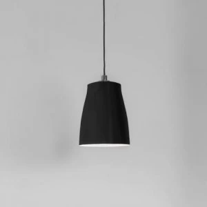 Image of 1 Light Small Ceiling Pendant Matt Black, E27