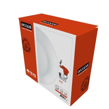 Image of Arcopal Zelie Dinner Set White 18 Piece