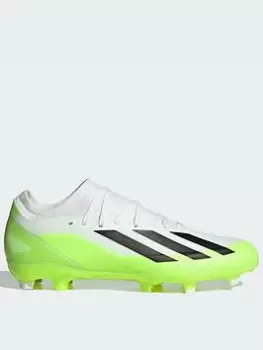 Image of Adidas Mens X Laceless Speed Form.3 Firm Ground Football Boot, White, Size 8, Men