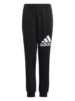 Image of adidas Junior Essentials Big Logo Pant - Black/White, Size 7-8 Years