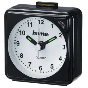 Image of Hama Travel Clock, Black, 5.6 x 3 x 5.6 cm