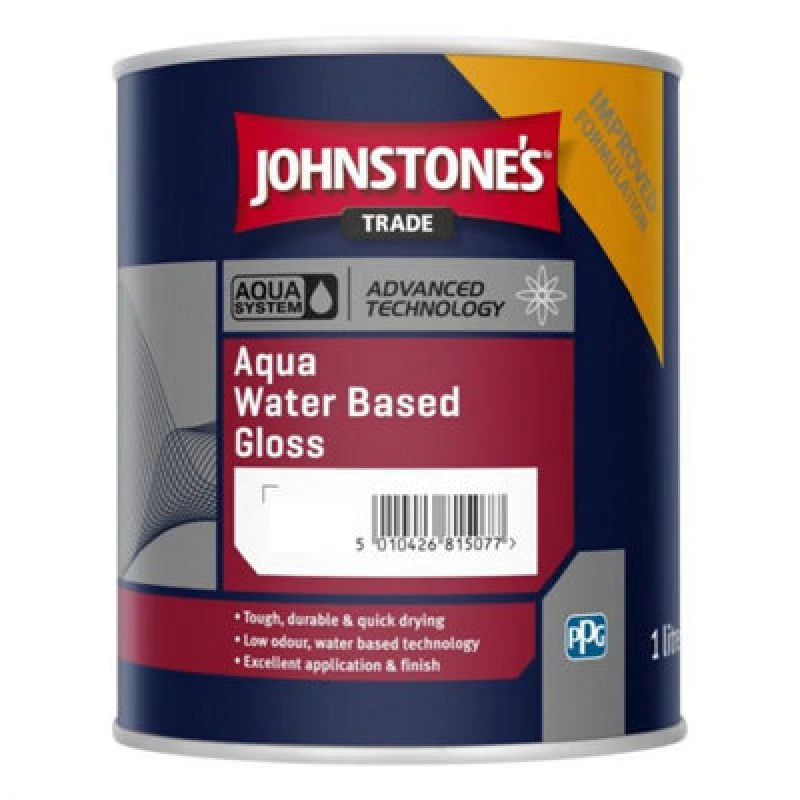 Image of Johnstone's Trade Johnstones Trade Aqua Gloss Black 1L
