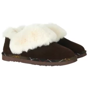 Image of Barbour Womens Nancy Slipper Choco Suede 5