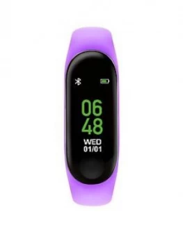 Image of Tikkers Tikkers Activity Tracker Digital Dial Purple Silicone Strap Kids Watch
