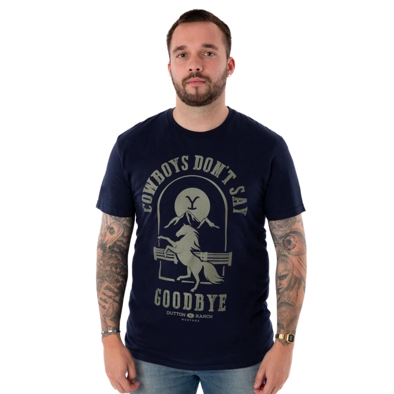 Image of Yellowstone Short Sleeved T-Shirt Blue